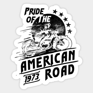 American Pride Motorcycle Sticker